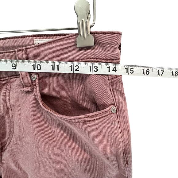 Rag & Bone Dre Boyfriend Jeans Women 24 Light Plum Raw Hem Slim Low Rise Stretch - Picture 9 of 16